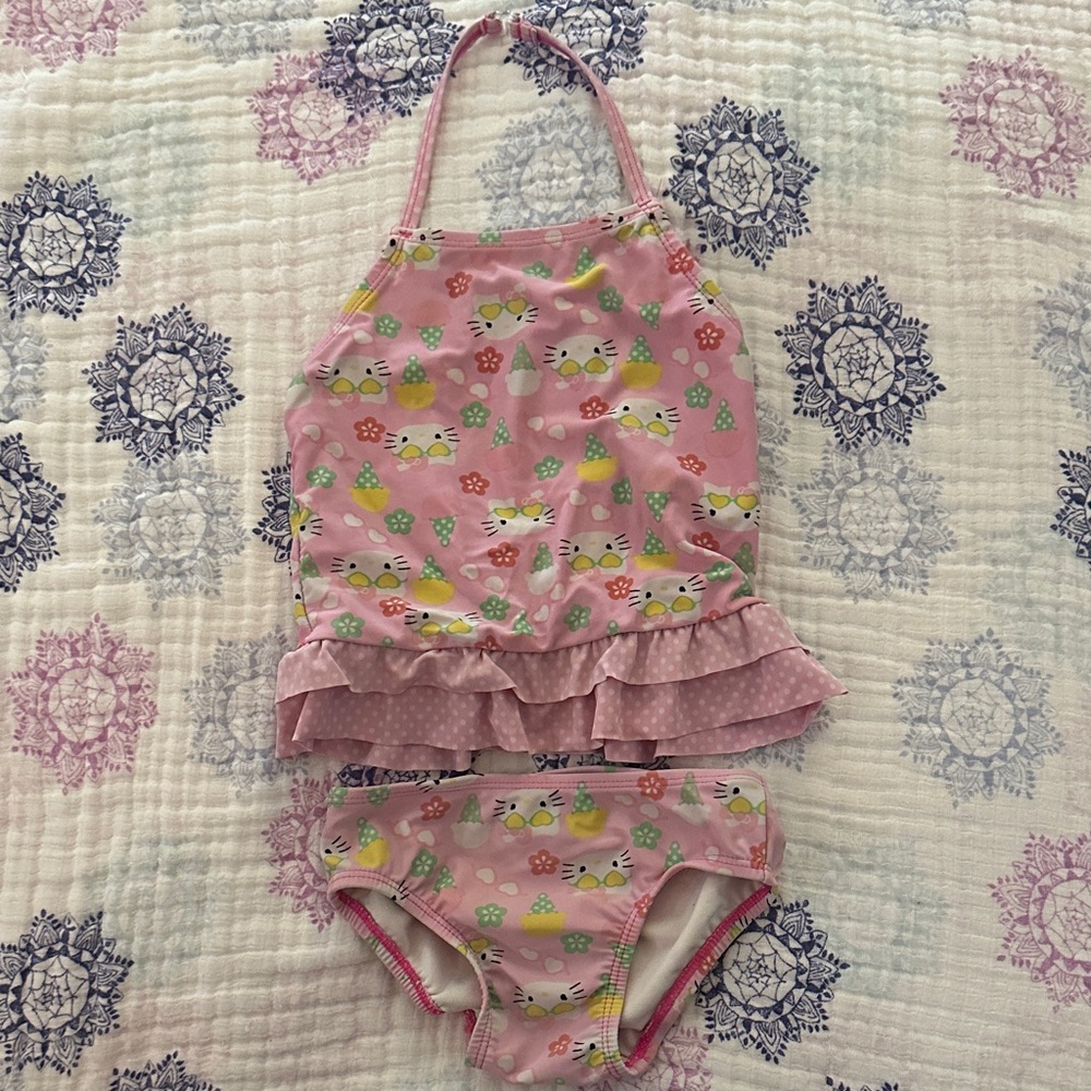 Hello Kitty Pink Kids Swim Bikini